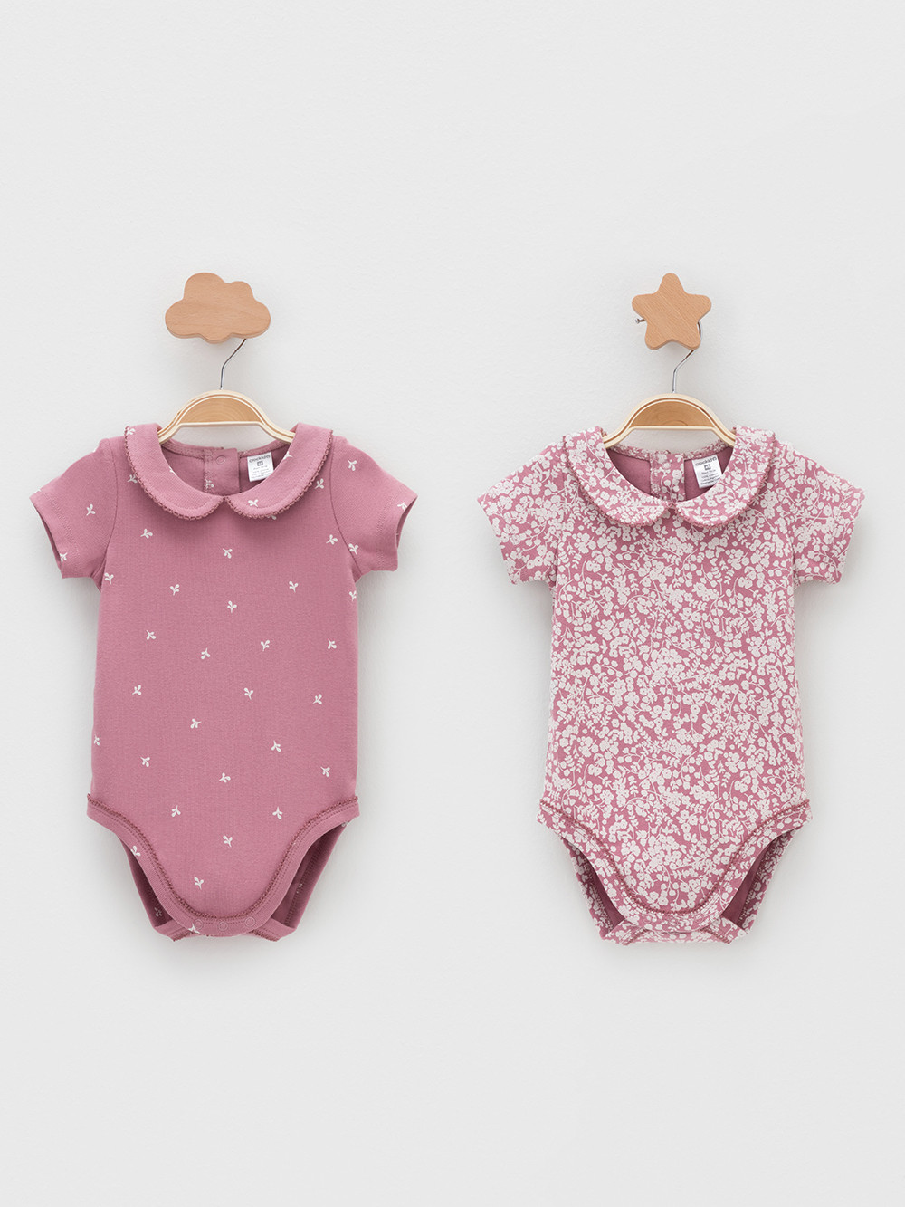 Боди для новорожденных, артикул: К 6540-2уп, цвет: розовый