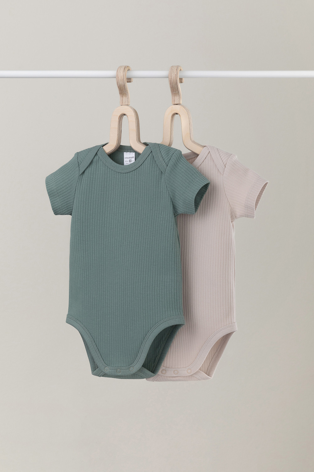 Боди для новорожденных, артикул: К 6525-2уп, цвет: бежевый