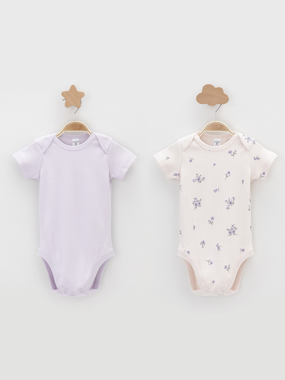 Боди для новорожденных, артикул: К 6525-2уп, цвет: фиолетовый