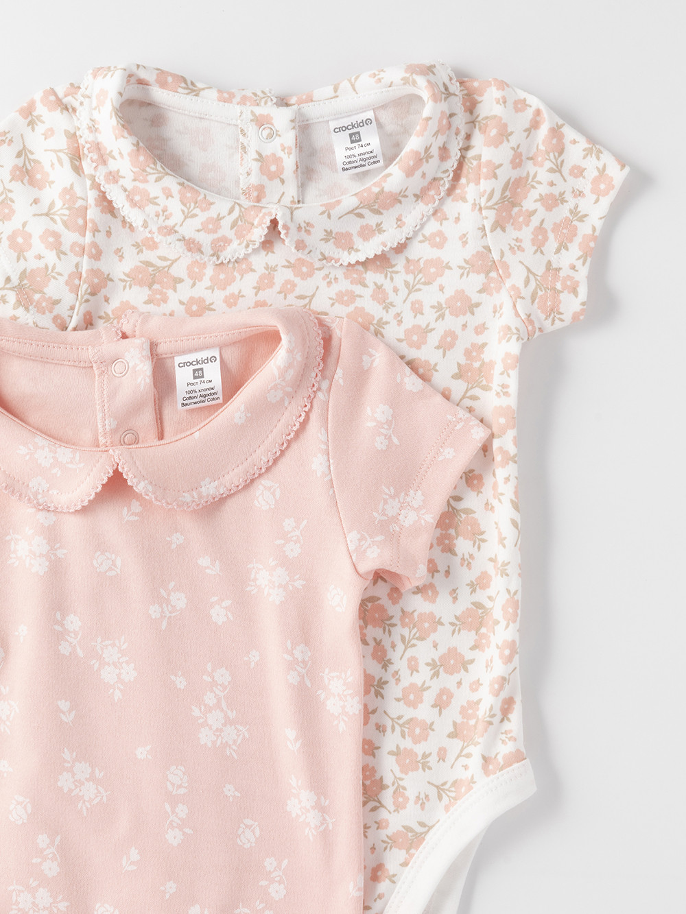 Боди для новорожденных, артикул: К 6540-2уп, цвет: розовый, фото 2