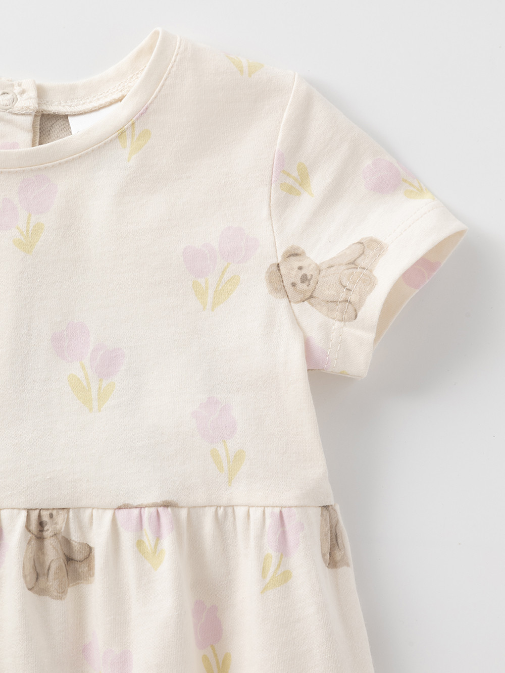 Боди для новорожденных, артикул: К 6495, цвет: сахар, фото 2