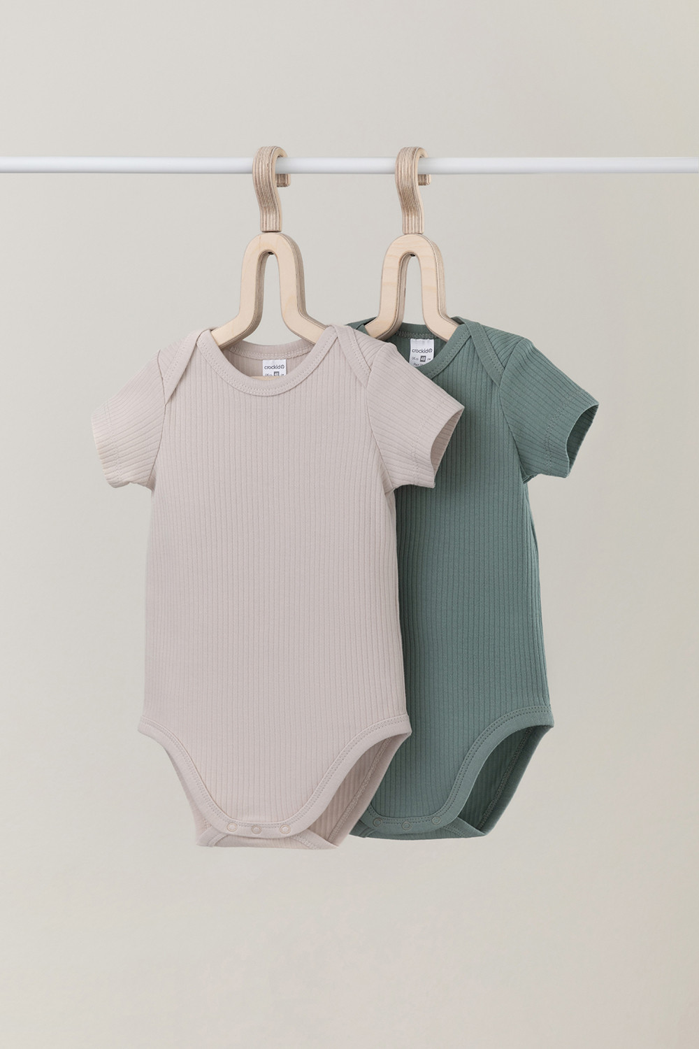 Боди для новорожденных, артикул: К 6525-2уп, цвет: бежевый, фото 2