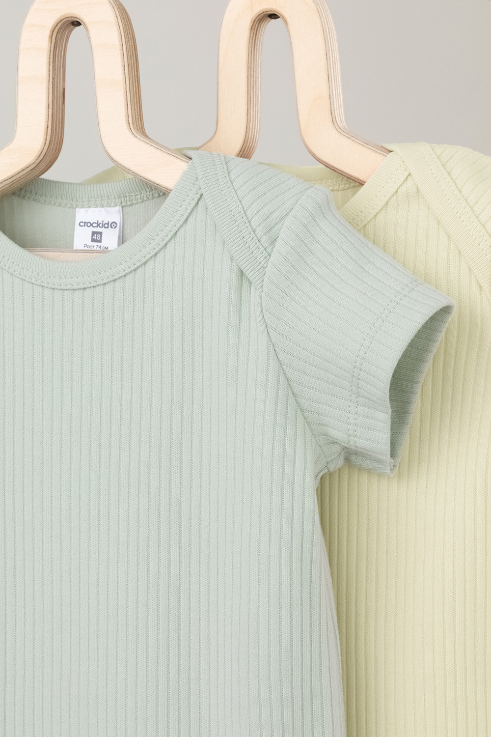 Боди для новорожденных, артикул: К 6525-2уп, цвет: зеленый, фото 3