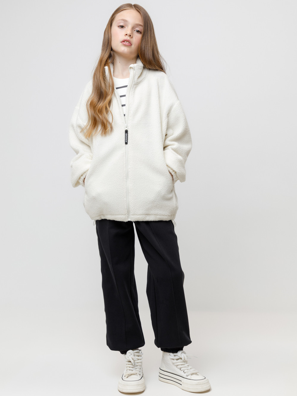 Куртка, артикул: ФЛ 34028/1 ГР, цвет: бежевый, фото 3