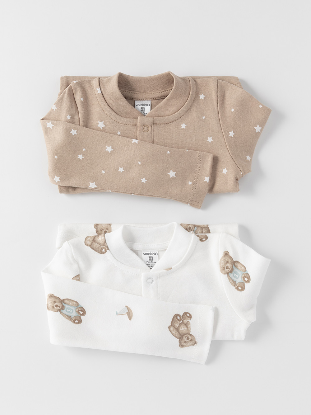 Боди для новорожденных, артикул: К 6542-2уп, цвет: бежевый, фото 5