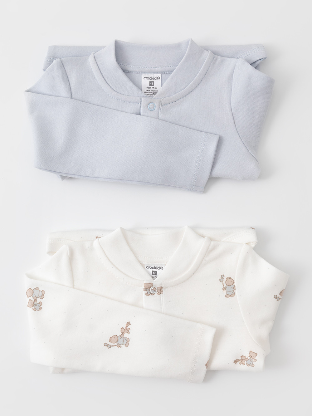 Боди для новорожденных, артикул: К 6542-2уп, цвет: светло-серый5, фото 7