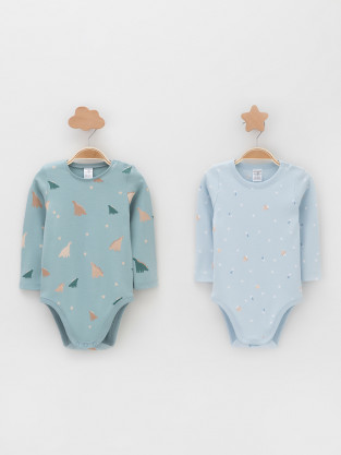 Боди для новорожденных, артикул: К 6087-2уп, цвет: голубой