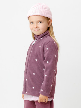 Куртка для девочки, артикул: ФЛ 34025-1/н/46 ГР, цвет: бордовый