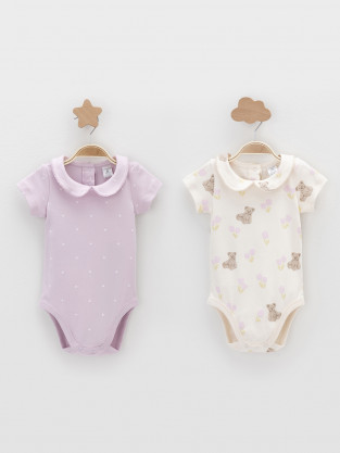 Боди для новорожденных, артикул: К 6540-2уп, цвет: светло-розовый