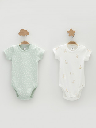 Боди для новорожденных, артикул: К 6239-2уп, цвет: зеленый