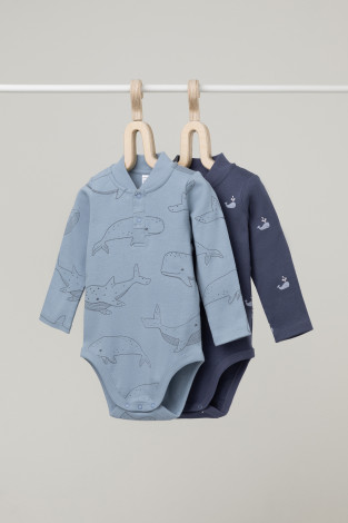 Боди для новорожденных, артикул: К 6542-2уп, цвет: синий