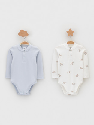 Боди для новорожденных, артикул: К 6542-2уп, цвет: светло-серый5