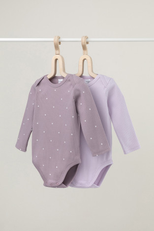Боди для новорожденных, артикул: К 6526-2уп, цвет: фиолетовый