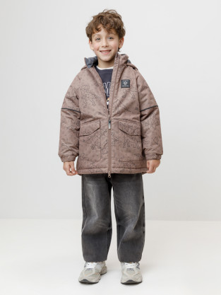 Куртки для мальчика, артикул: ВК 36093/н/1 ГР, цвет: коричневый