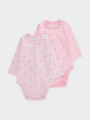 Боди для новорожденных, артикул: К 6087-2уп, цвет: розовый
