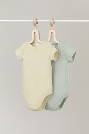 Боди для новорожденных, артикул: К 6525-2уп, цвет: зеленый