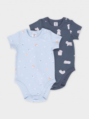 Боди для новорожденных, артикул: К 6073-2уп, цвет: голубой