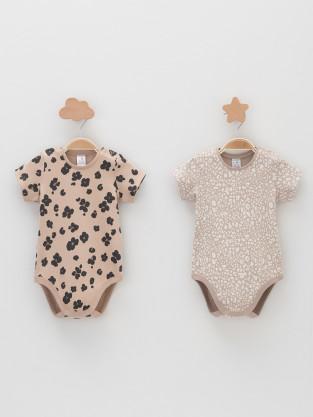 Боди для новорожденных, артикул: К 6073-2уп, цвет: бежевый