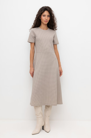 Платья женские для мам, артикул: ЕВТ 5044, цвет: светло-бежевый