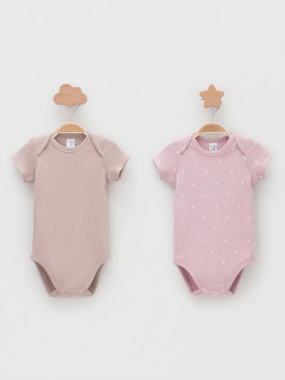 Боди для новорожденных, артикул: К 6525-2уп, цвет: розовый