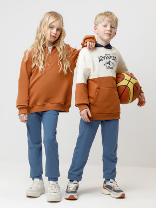 Брюки для мальчика, артикул: К 400563-1, цвет: синий