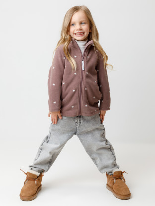 Куртка для девочки, артикул: ФЛ 34025/н/45 ГР, цвет: розовый
