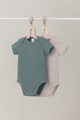 Боди для новорожденных, артикул: К 6525-2уп, цвет: бежевый