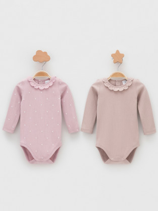 Боди для новорожденных, артикул: К 6554-2уп, цвет: розовый