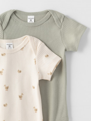 Боди для новорожденных, артикул: К 6525-2уп, цвет: зеленый - 2 фото