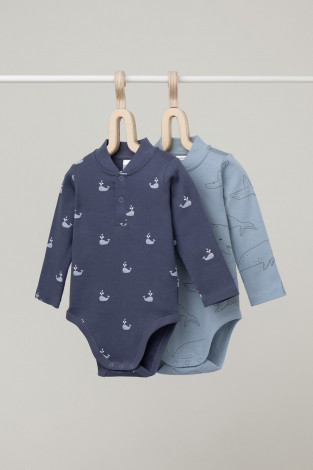 Боди для новорожденных, артикул: К 6542-2уп, цвет: синий - 2 фото