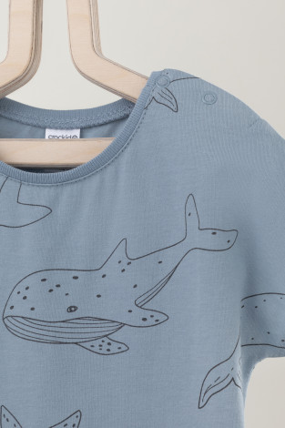 Боди для новорожденных, артикул: К 6294, цвет: синий - 2 фото