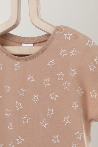 Боди для новорожденных, артикул: К 6294, цвет: бежевый - 2 фото