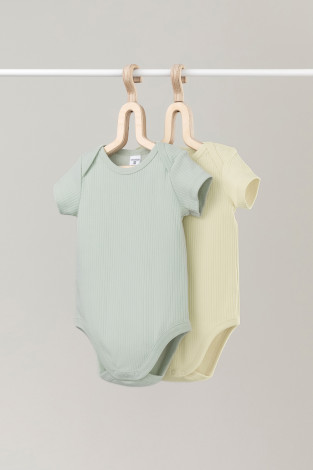 Боди для новорожденных, артикул: К 6525-2уп, цвет: зеленый - 2 фото
