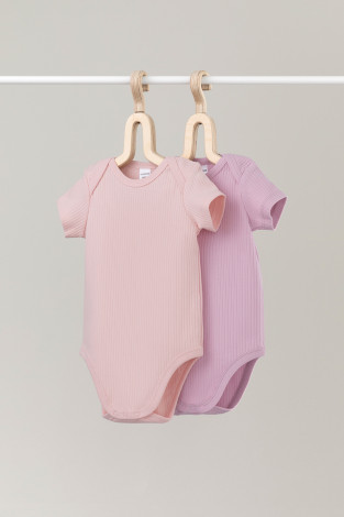 Боди для новорожденных, артикул: К 6525-2уп, цвет: розовый - 2 фото