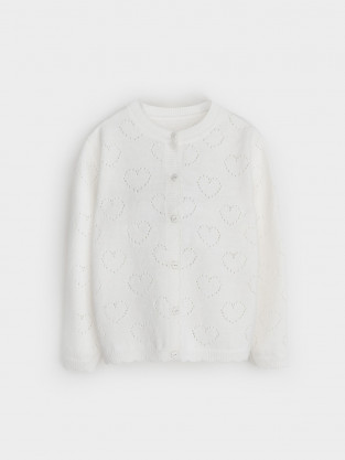 Жакет для девочки, артикул: КВ 30152/ш, цвет: белый - 2 фото