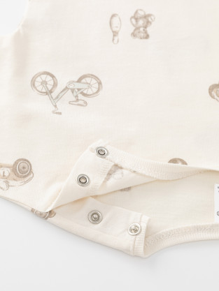 Боди для новорожденных, артикул: К 6294, цвет: сахар - 2 фото