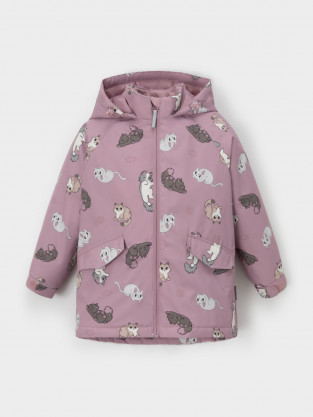 Куртка для девочки, артикул: ВК 32167/н/9 Ал, цвет: розовый - 2 фото
