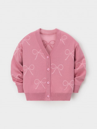 Жакет для девочки, артикул: КВ 30170, цвет: ярко-розовый - 2 фото
