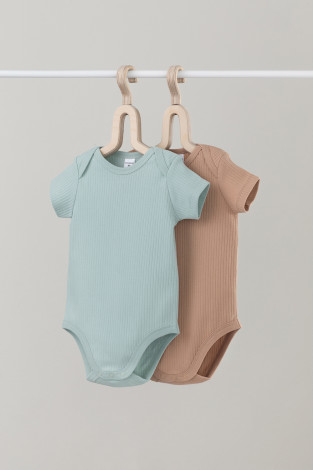 Боди для новорожденных, артикул: К 6525-2уп, цвет: голубой - 2 фото