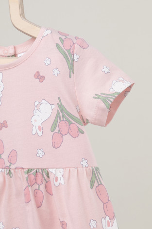 Боди для новорожденных, артикул: К 6495, цвет: розовый - 2 фото