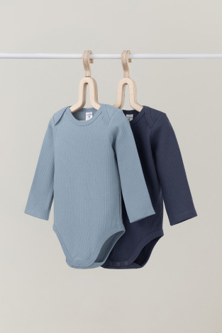 Боди для новорожденных, артикул: К 6526-2уп, цвет: синий - 2 фото